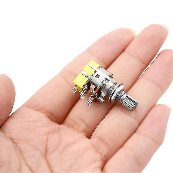 B50k 50k Ohm Dobbelt Lineær Taper Lydstyrkekontrol Potentiometer Kontakt Hfmqv