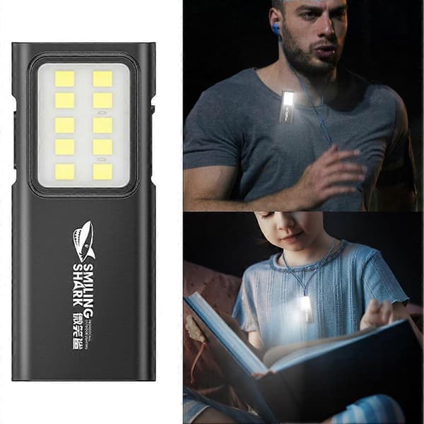 Mini COB LED arbeidslys bærbar klipslys enkel å bære