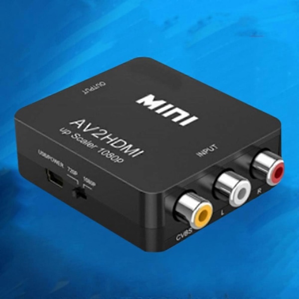 till AV-omvandlare 1080P Mini CVBS Video Ljudomvandlaradapter PAL/NTSC för TV/PC/ / STB/