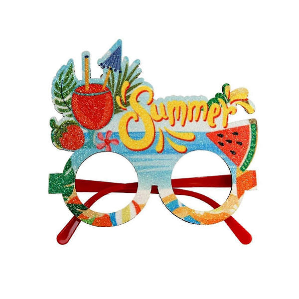 Sommer Hawaiiske Briller Tropisk Tema Festdekorasjoner Kokosnøttre Foto Briller Ramme, C