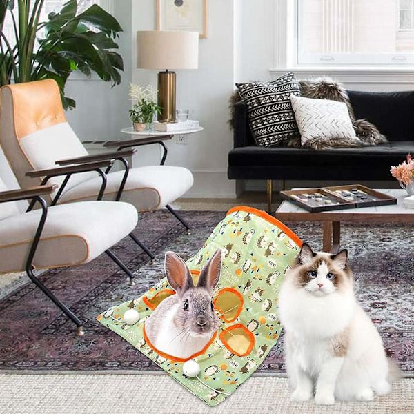 Kattunnel leksak | Hopvikbar katt aktivitetscenter, katt tält Wi