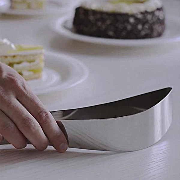 Pajskärare i rostfritt stål för servering av kakor och desserter