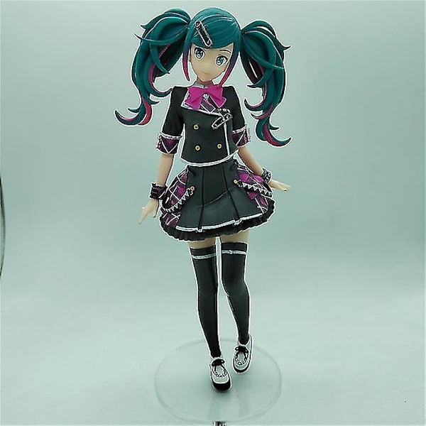 20cm Figur Aksi Anime Hatsune Miku Kawaii Girls Furyu Warna-warni Model Dunia Pvc Dapat Dikoleksi Hadiah Ornamen Dekorasi Mainan