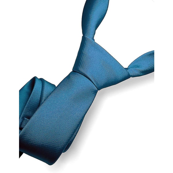 Bryllupsslips og -lommetørklæder til mænd, slipseklips sæt monokrom i forskellige farver