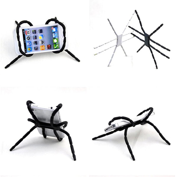 2 stk Mobiltelefon Bilholder Spider Telefonholder Universal Spider Flexible Grip Spider Telefonholder Spider Mount Biltelefonholder