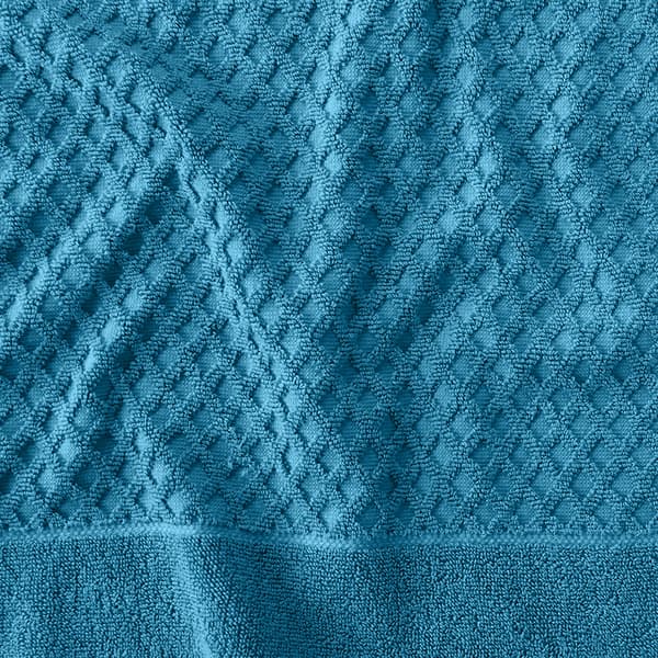 Håndklæde Håndklæder 100% bomuld Calendula, 3 bløde håndklæder til badeværelset, stærkt absorberende sæt med 3 Pine Ink Blue