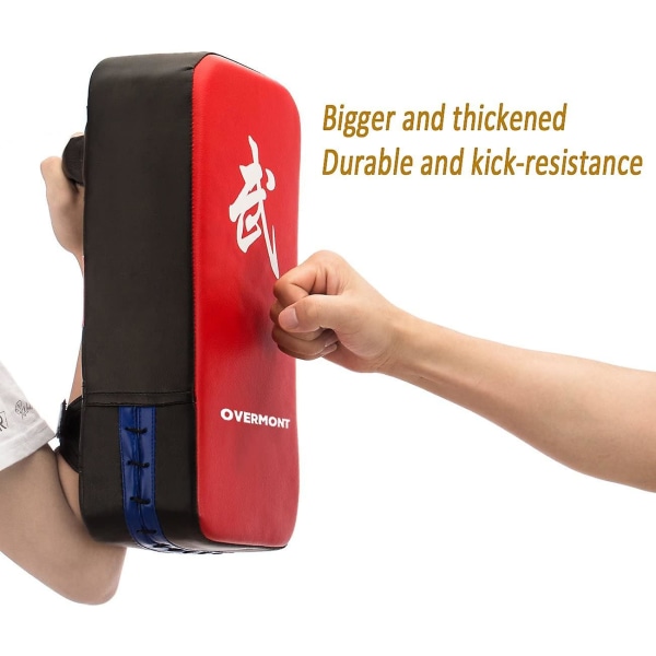 Taekwondo Kick Pads Boksning Karate Pad Pu Læder Muay Thai Mma Martial Art Kickboxing Punch Mitts Punching Bag Kicking Shield Træning 1stk