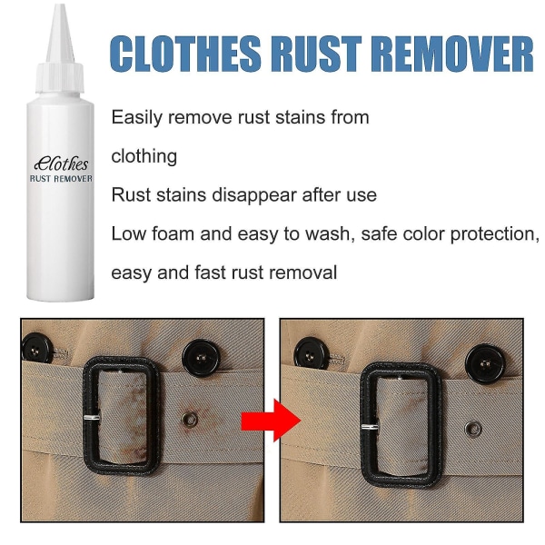 Jue Fish White Edge To Rust Rust Remover Clothes Cleaner Husholdning Bærbar