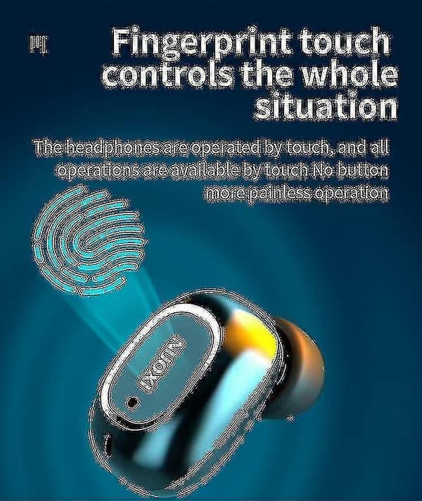 Mc T5 Bluetooth Headset Trådløs Binaural Parring Sort