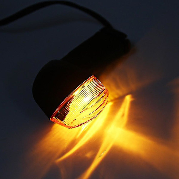 Motorsykkel Blinklys Indikatorlampe For Yamaha Yzf R1 R6 Fz1 Fz6 Med Hvit Linse