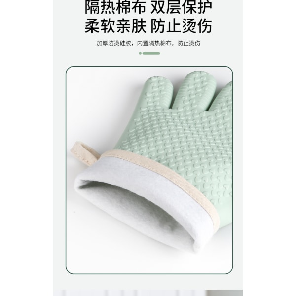 Värmebeständiga handskar Bbq kökssilikonugnshandskar, säker hantering