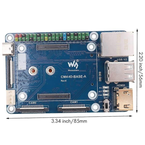 CM4 Udvidelseskort til Compute Module 4 Mini Basic Udvidelseskort Compute Module Core Board