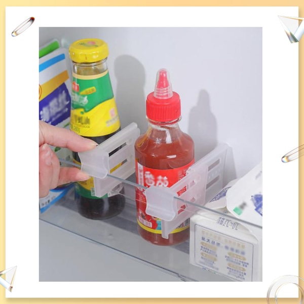 12 uttrekkbare kjøleskapsseparatorer for krydderkjøl