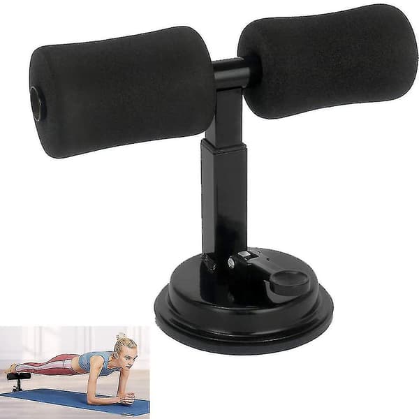 Sit Up golvstång, bärbar justerbar Sit Up utrustning, Blac