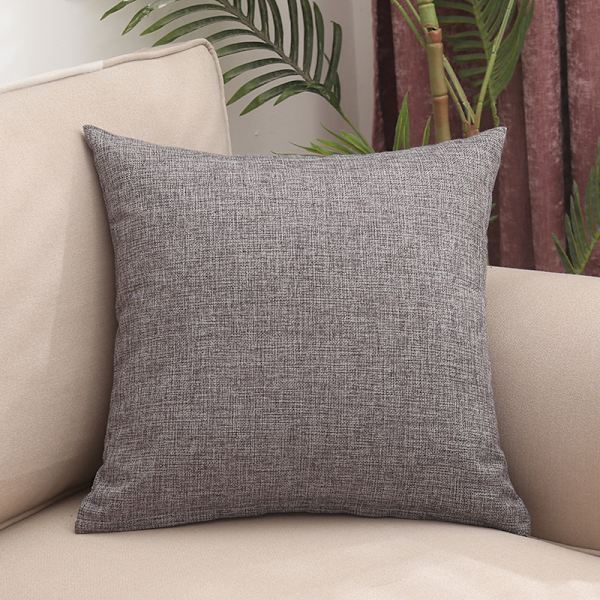 Udendørs vandtæt linned havepude til sofa dekoration (temperament grå 40 Temperament gray 40*40cm
