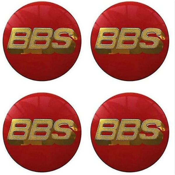 Bbs Wheel Center Caps Emblem 4 st Set 65mmbbs Car Cap Logo Badge Sticker Aut
