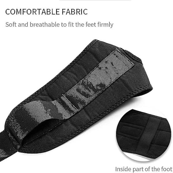 Yoga Stretchband, Fotledsligamentsträckare med Slingor, Ligamentsträckband, Fitnessbenssträckare för Plantar Fasciit, Fotsträckhjälp