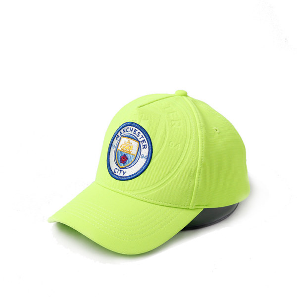 Manchester City solhat fodboldhold souvenirpræget baseballkasket fluorescent color
