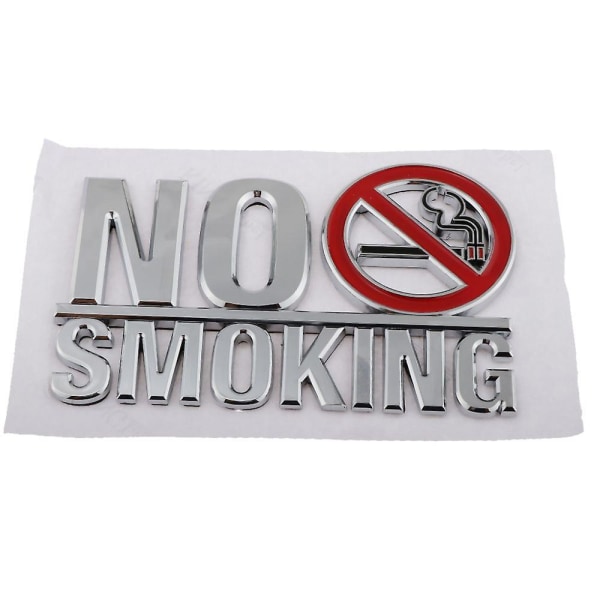 Røyking forbudt Abs selvklebende skilt