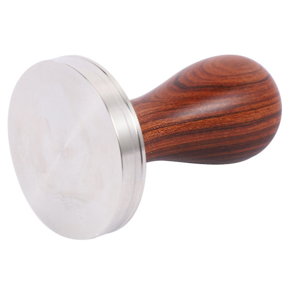 Kaffe Tamper Trehåndtak Kaffe Pulver Hammer 58.35mm Cafe Tilbehør