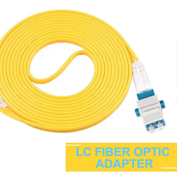 LC Fiber Optisk Adapter LC til LC Duplex Multimode 10GB F/F Kobling for Veggplater, Patchpaneler
