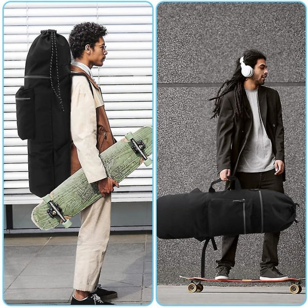 Skateboard Bag For Men, Vanntett Skateboard Ryggsekker Bag Med Justerbare Skulderstropper Portabl