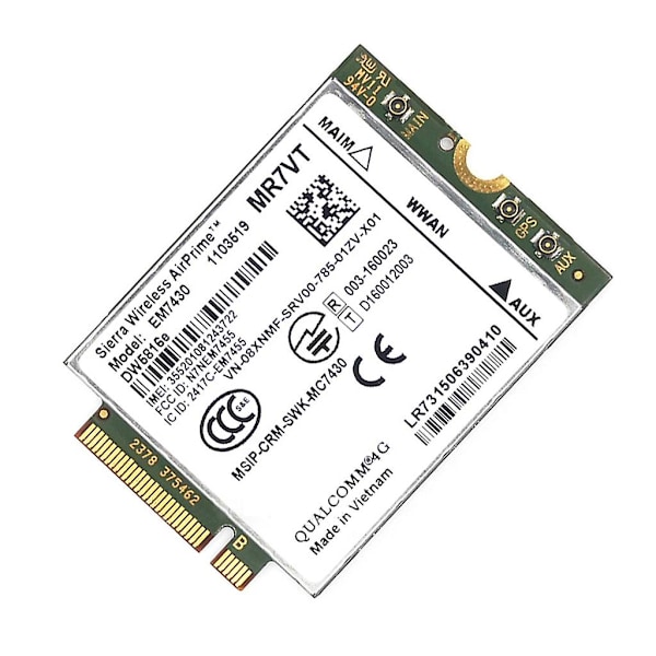 Airprime Em7430 Dw5816e Ngff M2 - 4G-moduuli 300mbps Gobi6000 4G Lte Cat-6