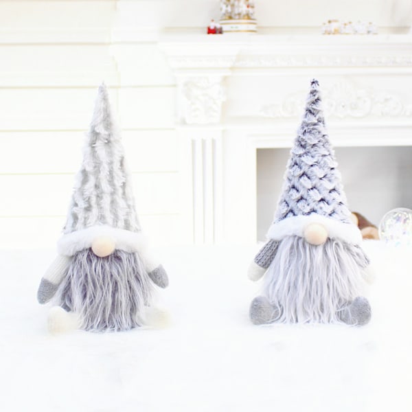 Påsk Gnome Dekoration Handgjord Plysch Faceless För Docka Svenska Tomte Elf Ornam 32025 gray doll