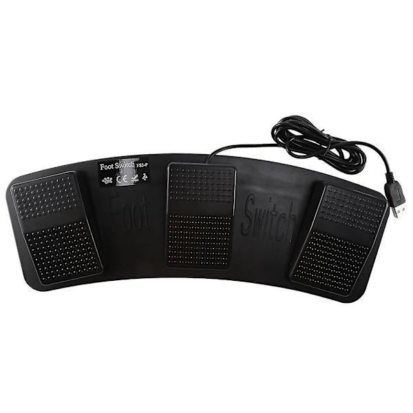 Fs3-p Usb Trippel Fodpedal Kontrol Tastatur Mus 3 Pedaler Simulerer Enhver Tast På Tastaturet Com