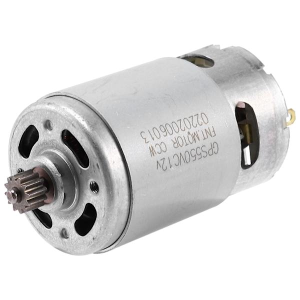 Rs550 12v Dc Motor Diy Kit Med To-trins 12 Tænder Og Høj Gearkasse Til Elektrisk Boremaskine Skruetrækker