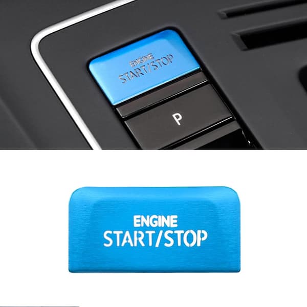 Start/Stop-knapdækning til bilmotor - Trim til Golf 8 Mk8 At Tilbehør 2020 2021 Blå