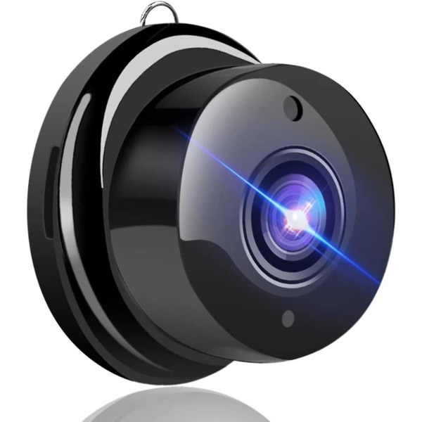 Säkerhetsminikamera, Wifi 1080p Hd Ip-kamera, Trådlös CCTV Infraröd rörelsedetektion (svart)