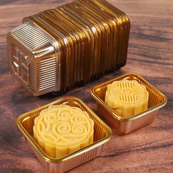 100 st gula månkaksinnerfack äggulkekakshållare Pas