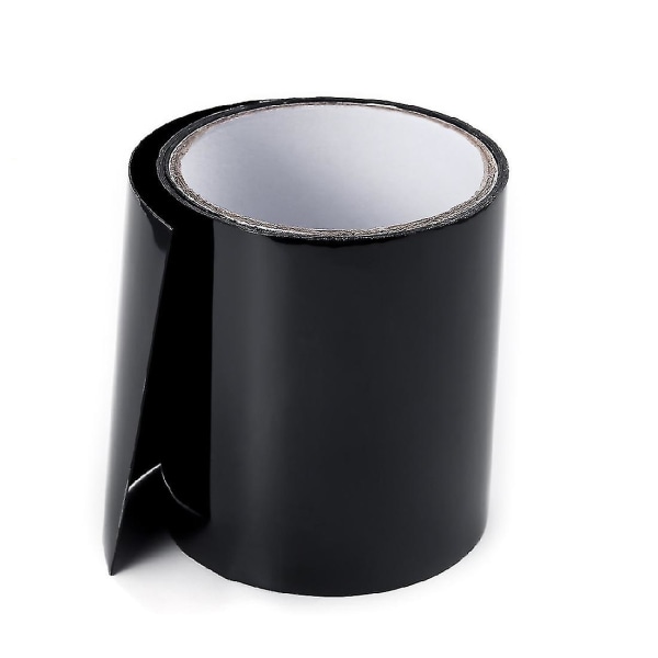 100cmx10cm Supersterk fiber vanntett tape Stopp lekkasjer tetningsreparasjonstape, svart farge