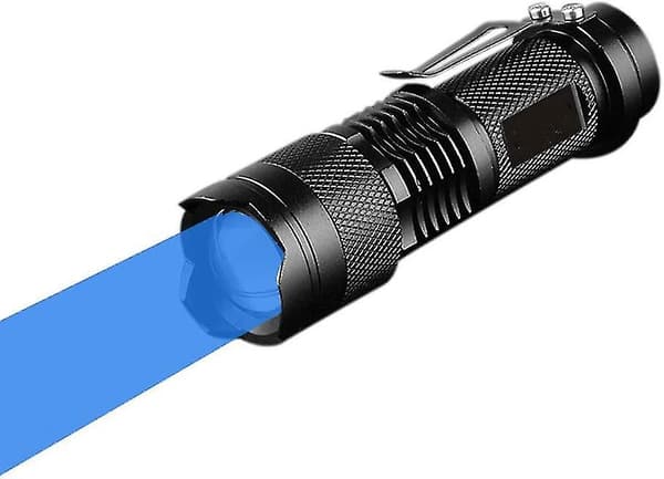 Sininen taskulamppu, sininen minitaskulamppu sininen säde LED-taskulamppu taskulamput 3 tilaa lahja