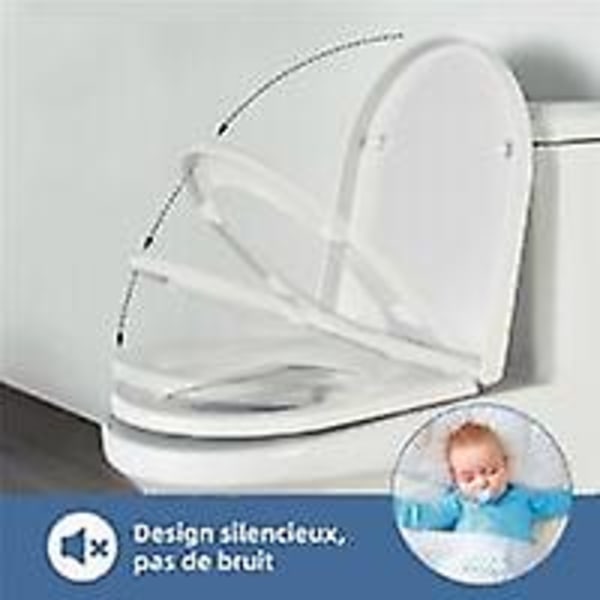 Toalettbroms Toalettglasögon Toalett Uf Toalettsits Vit för Badrum Toalettsits