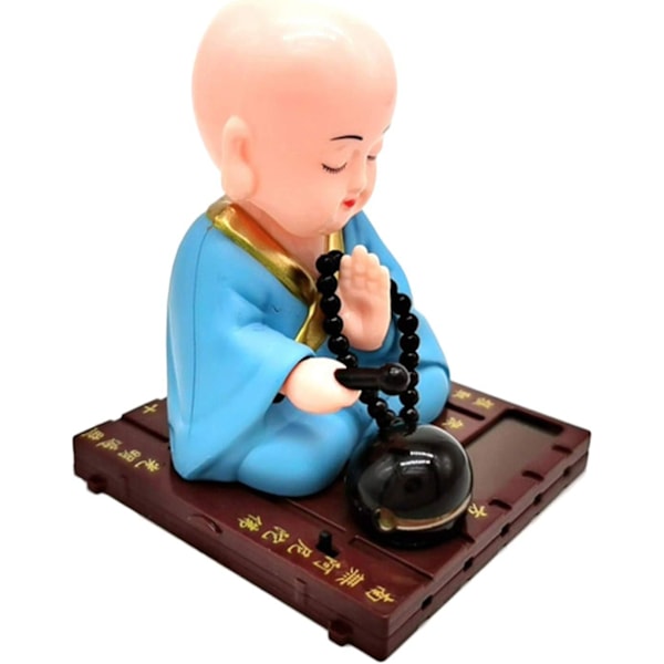 Solcelledrevet Bobble Shaking Head Dancing Toy Buddhist Monk