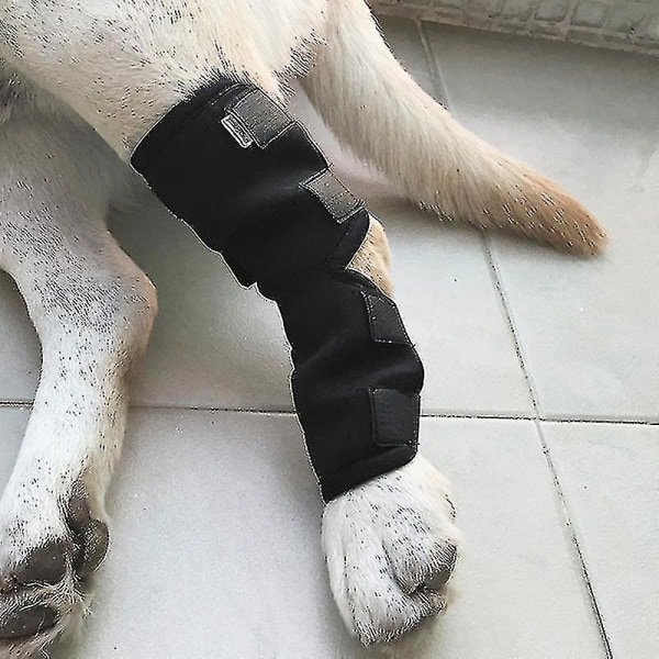 Justerbar Hunde-Hælbeskytter, Knæpuder til kæledyr, Ledbånd, Beskytter og Forebygger Skader til Kæledyr