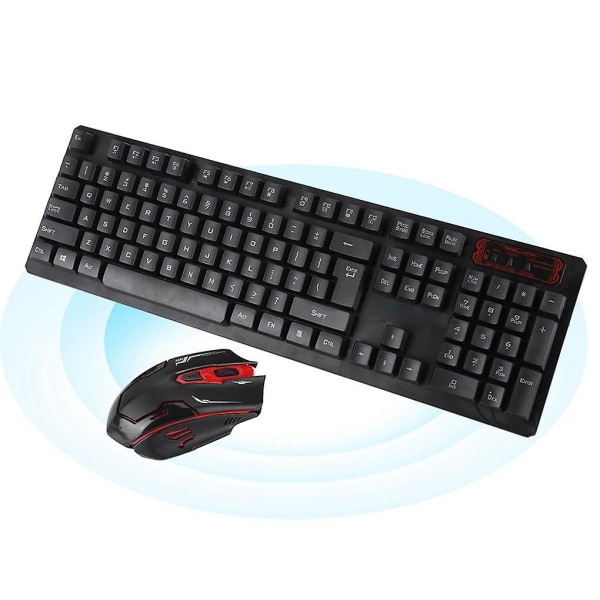 800/1000/1200/1600dpi Wireless Gaming Mouse Keyboard With