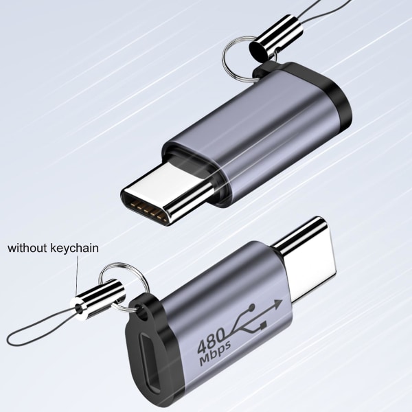 Usb-c til Micro Usb Adapter Type-c Hunn til Micro Usb Hann Konverter Kontakt Micro to Mini USB