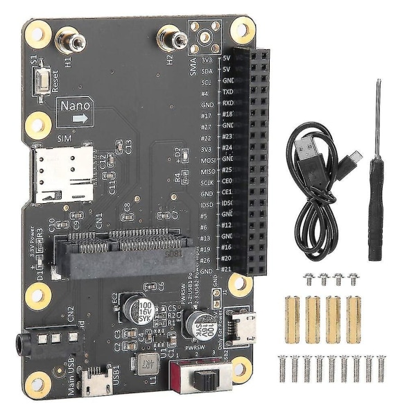 3g/4g Lte Base Hat for Raspberry Pi 4/3/2/b og modul datamaskin kort til Usb