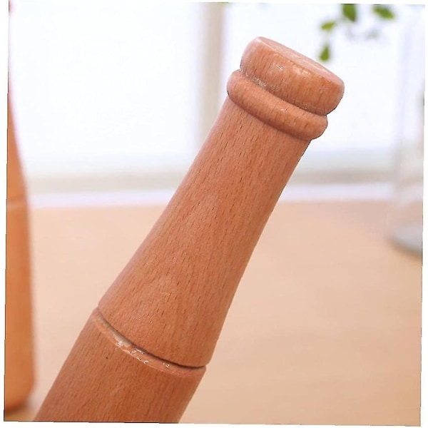 1 stk Wood Masher Pestle Hvitløk Press Muddler Trekvernverktøy For hjemmekjøkken Daglig bruk-