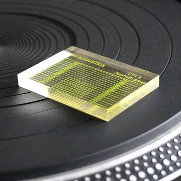 VTA Balanse og Asimut Justeringslinjal Vinylplatespiller Måling Phono Tonearm VTA/Asimut Linjal