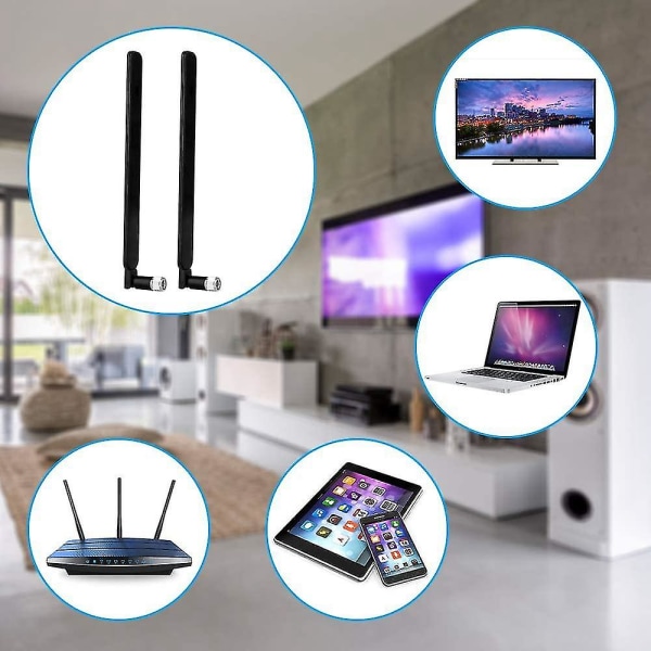 Lille Antenne 4g Lte Høj Forøgelse 9dbi Wifi Antenne Dobbelt (2.4ghz5.8ghz) Omni-al Antenne 3g