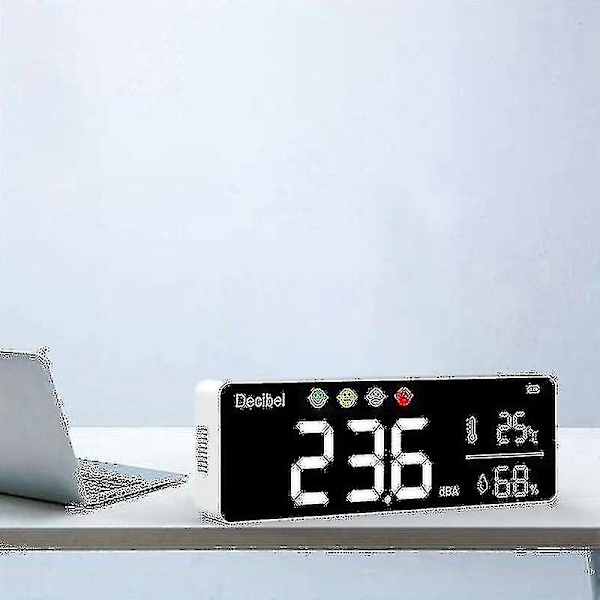 Dm1306d Digitalt desibel-lydmåler Smart veggmontert støydetektor(,)