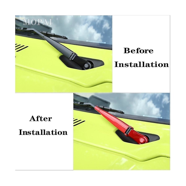 Carbon Fiber Bil frontrudevisker dekorationsdæksel til Jimny Jb74 Jb64 2019 2020 2021