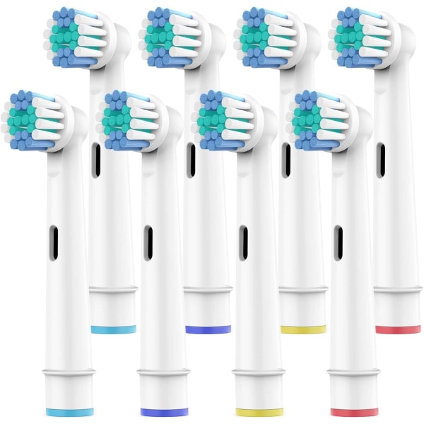Tandbørstehoveder til , 8 stk. Professionelle elektriske tandbørstehoveder, udskiftningshoveder med mellem bløde Dupont-børster, udskiftningshoveder til tandbørste med præcision