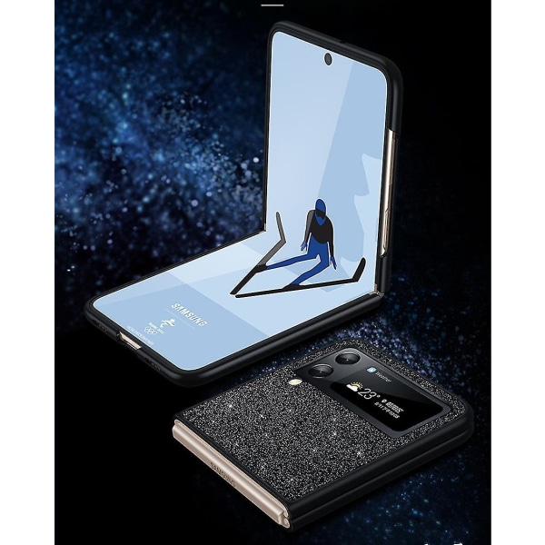 Veske kompatibelt Samsung Galaxy Z Flip 5 Luxury Glitter Star Bakdeksel for Z Flip 5 for kvinner