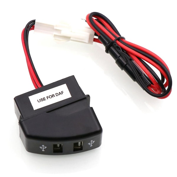 Bil Dobbelt USB Oplader 5v 2.1a Bil USB Stik Bil Tilbehør Til Daf Truck Daf 95 Xf Xf 106 105 95 C