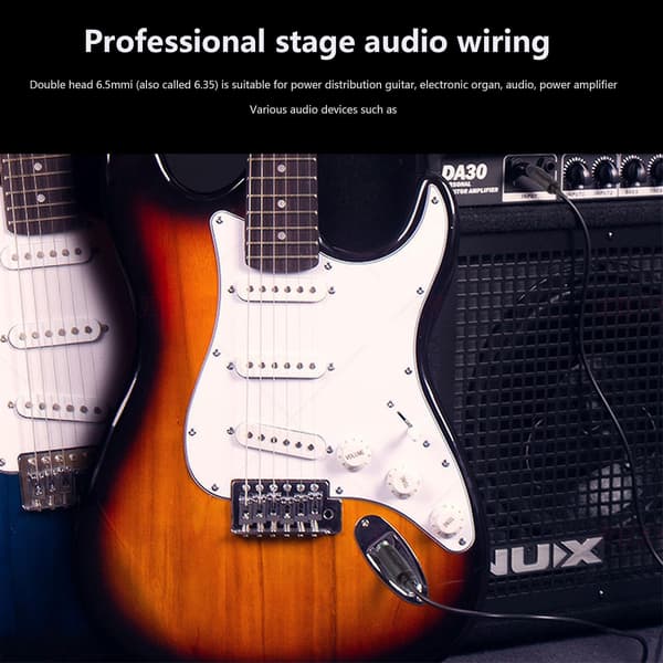 Gitarledning 6.35mm Mono Jack til Jack / Instrumentkabel / Patchledning